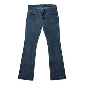 74AMK Bootcut Denim Jeans Black Low Rise Size 29